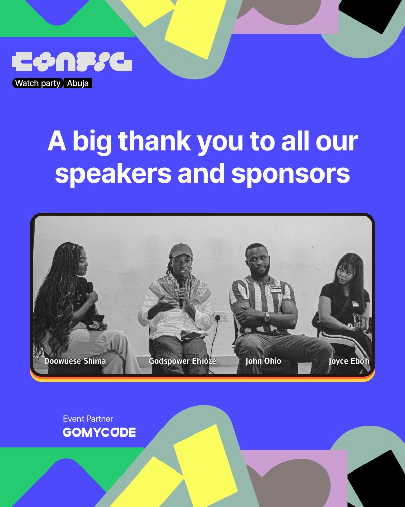 Speaking at the Figma Config Recap Abuja as a Panel Judge