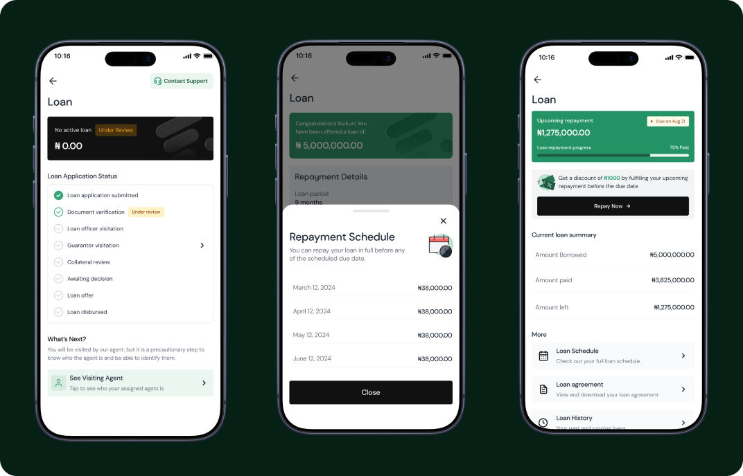 Trackable merchant dashboard screens