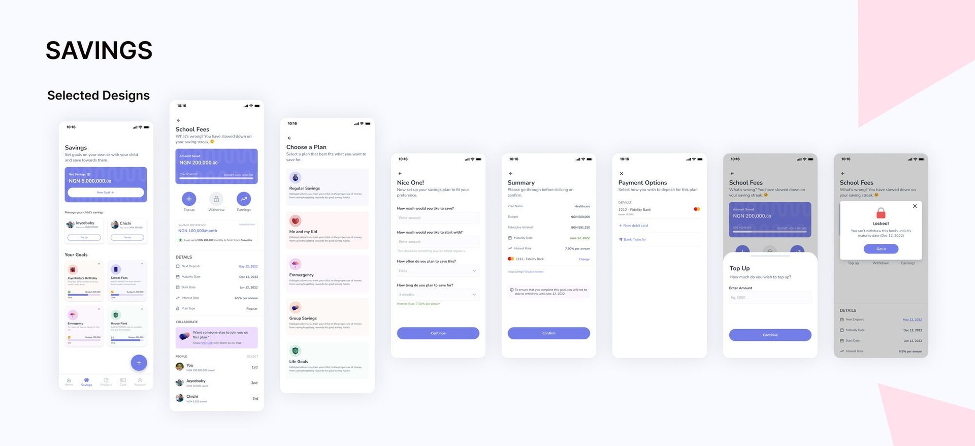 KiddyPot dashboard