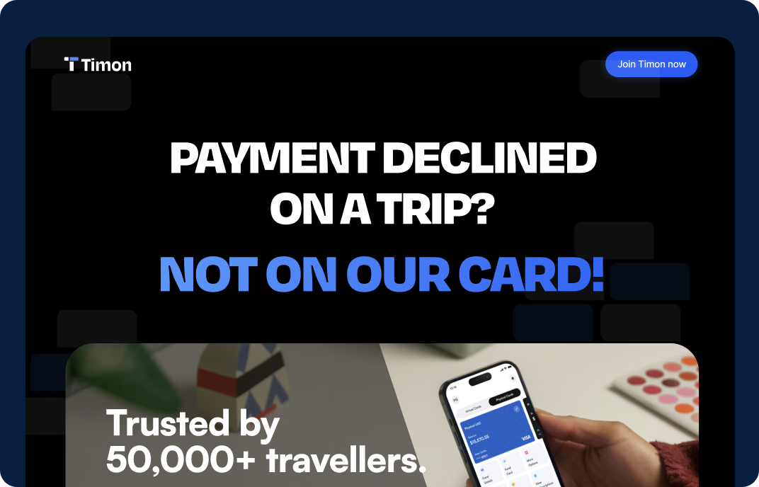 Dedicated cards landing page